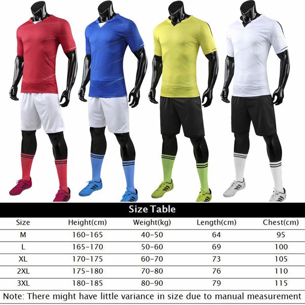 men football jerseys team sports survetement kit soccer jersey sets soccer uniforms shirts shorts training set clothing, Black
men football jerseys team sports survetement kit soccer jersey sets soccer uniforms shirts shorts training set clothing, Black