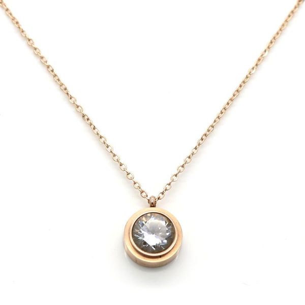 pendant necklaces hfashion women color rose gold crystal stainless steel clear simply turnable round cubic zirconia 10mm necklace jewelry, Silver
pendant necklaces hfashion women color rose gold crystal stainless steel clear simply turnable round cubic zirconia 10mm necklace jewelry, Silver