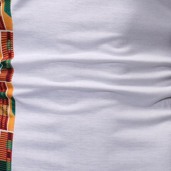 african casual fashion white style stitching cotton polyester round territory men's short sleeve t-shirt t-shirts, White;black
african casual fashion white style stitching cotton polyester round territory men's short sleeve t-shirt t-shirts, White;black