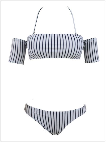 xingcheng little jasmine bikini black and white striped split swimsuit triangl swimwear, White;black
xingcheng little jasmine bikini black and white striped split swimsuit triangl swimwear, White;black