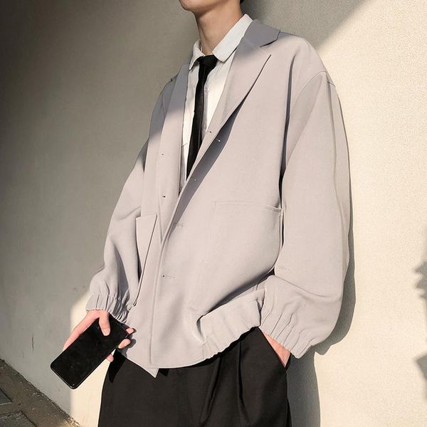 men's suits & blazers korean oversized blazer men fashion business society mens dress jacket loose casual suit office formal outwear, White;black
men's suits & blazers korean oversized blazer men fashion business society mens dress jacket loose casual suit office formal outwear, White;black