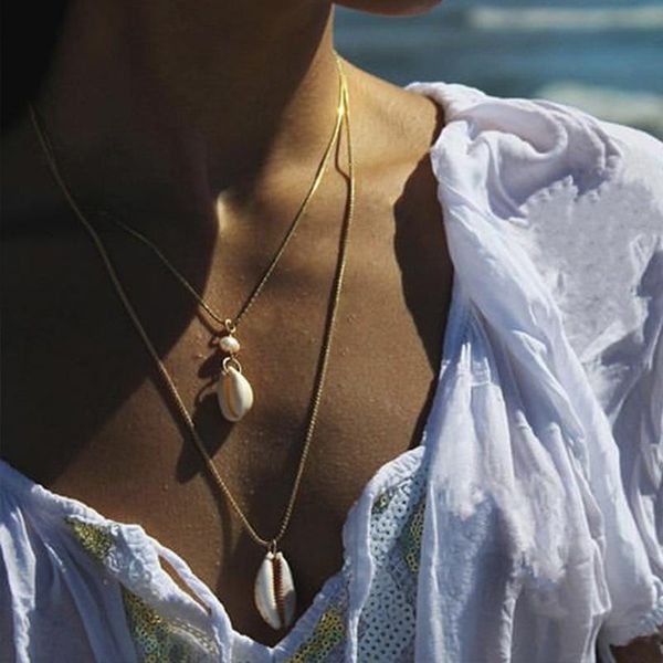 pendant necklaces 2 pcs/set women bohemian pearl shell multilayer gold long choker necklace set glamour lady beach jewelry, Silver
pendant necklaces 2 pcs/set women bohemian pearl shell multilayer gold long choker necklace set glamour lady beach jewelry, Silver