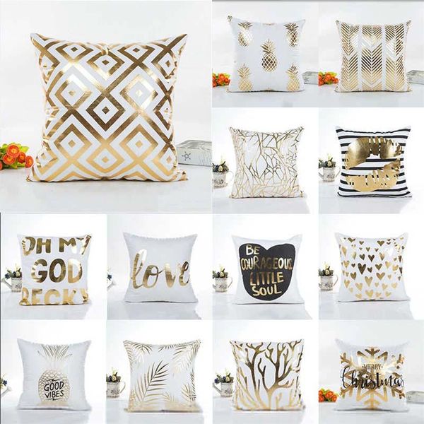 cushion/decorative pillow gold geometric pattern cover printing foil throw case letter decor sofa cushion home 18"
cushion/decorative pillow gold geometric pattern cover printing foil throw case letter decor sofa cushion home 18"