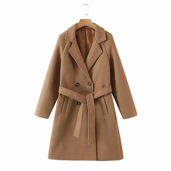 women's wool & blends dylqfs 2021 women camel long sleeve office lady fashion coat female vintage streetwear double breasted casual top, Black
women's wool & blends dylqfs 2021 women camel long sleeve office lady fashion coat female vintage streetwear double breasted casual top, Black
