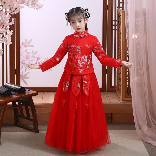 ethnic clothing girls hanfu chinese cheongsam chi-pao dress elegant year princess children party wedding gown dresses, Red
ethnic clothing girls hanfu chinese cheongsam chi-pao dress elegant year princess children party wedding gown dresses, Red