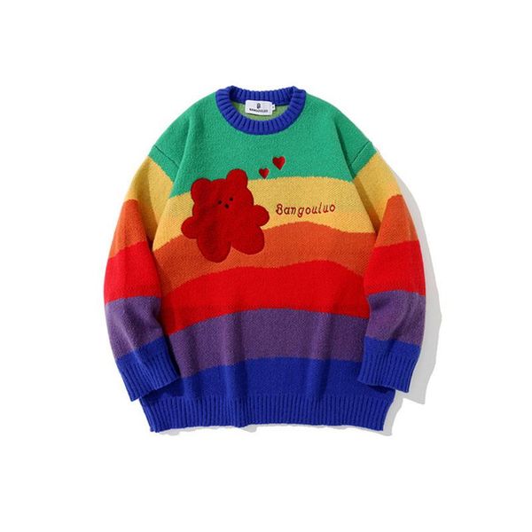 men's sweaters retro pullovers fashion harajuku style men sweater long sleeve stripe printing mens pullover street trendy male clothing, White;black
men's sweaters retro pullovers fashion harajuku style men sweater long sleeve stripe printing mens pullover street trendy male clothing, White;black