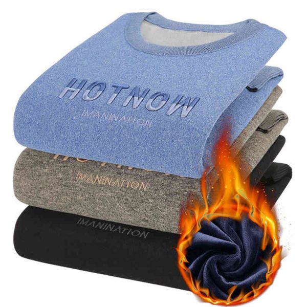 2021 autumn winter new round neck pullover casual long sve plush thickened bottoming shirt men's fashion sweater, Black
2021 autumn winter new round neck pullover casual long sve plush thickened bottoming shirt men's fashion sweater, Black