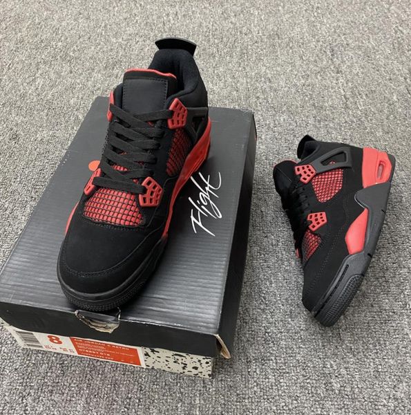 men 4s black red tunder casual shoes new mens jumpman 4 sport sneakers trainers outdoor sports size 40-45
men 4s black red tunder casual shoes new mens jumpman 4 sport sneakers trainers outdoor sports size 40-45