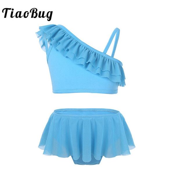 one-piece suits tiaobug kids girls ruffle tankini one-shoulder swimsuit swimwear bathing suit bikini set child swim with bottoms beachw
one-piece suits tiaobug kids girls ruffle tankini one-shoulder swimsuit swimwear bathing suit bikini set child swim with bottoms beachw