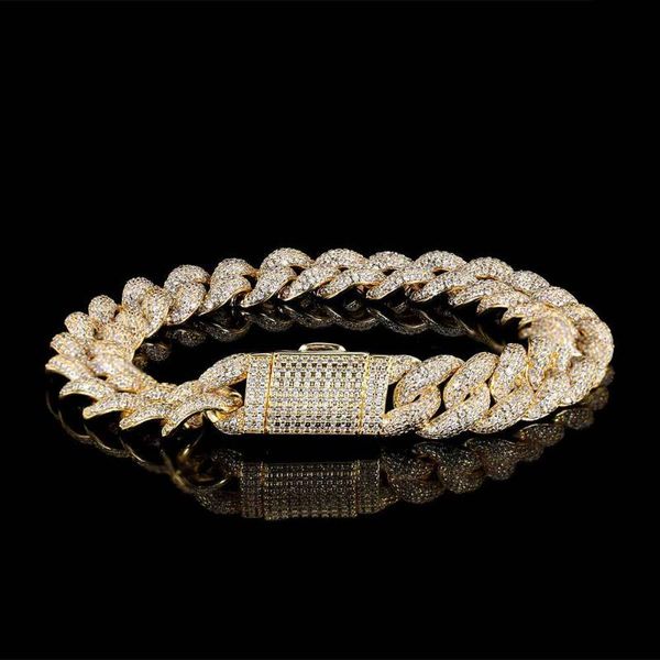 link, chain hip hop claw setting + cubic zirconia bling iced out 12mm bubble miami cuban link bracelets for men rapper jewelry, Black
link, chain hip hop claw setting + cubic zirconia bling iced out 12mm bubble miami cuban link bracelets for men rapper jewelry, Black