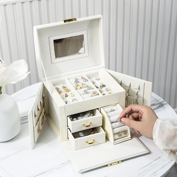 jewelry pouches, bags large box organizer pu leather drawer jewellery boxes velvet earring ring necklace storage case casket, Pink;blue
jewelry pouches, bags large box organizer pu leather drawer jewellery boxes velvet earring ring necklace storage case casket, Pink;blue