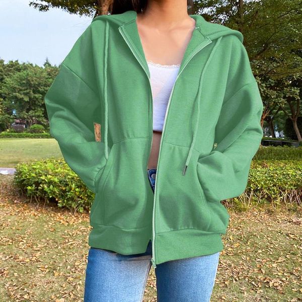 women's hoodies & sweatshirts casual loose zip up solid color long sleeve hooded e-girls pullover spring autumn streetwear, Black
women's hoodies & sweatshirts casual loose zip up solid color long sleeve hooded e-girls pullover spring autumn streetwear, Black