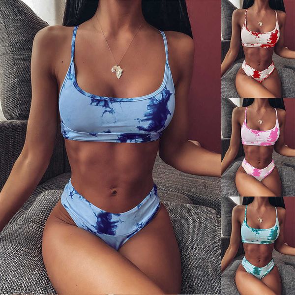 women's swimwear tie dye high leg bikini women two piece marble pattern set swimsuit summer beach bathing suit wme2, White;black
women's swimwear tie dye high leg bikini women two piece marble pattern set swimsuit summer beach bathing suit wme2, White;black