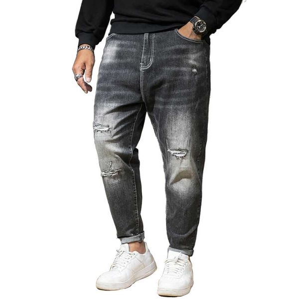 jeans fashion plus size ripped men casual denim pants distressed loose baggy trousers streetwear hiphop harem jeans, Blue
jeans fashion plus size ripped men casual denim pants distressed loose baggy trousers streetwear hiphop harem jeans, Blue