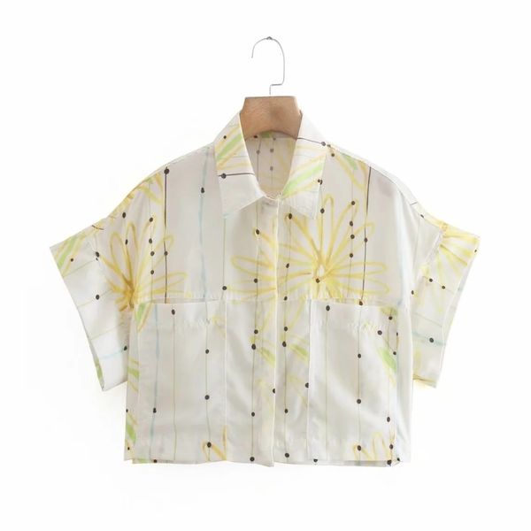 summer women flower printing patch pocket short blouse female raglan sleeve shirt casual lady loose blusas s8871 210430, White
summer women flower printing patch pocket short blouse female raglan sleeve shirt casual lady loose blusas s8871 210430, White