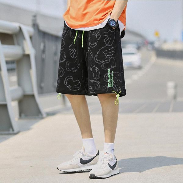 men's shorts sports summer hong kong style cargo pants loose cent sportswear trousers, White;black
men's shorts sports summer hong kong style cargo pants loose cent sportswear trousers, White;black