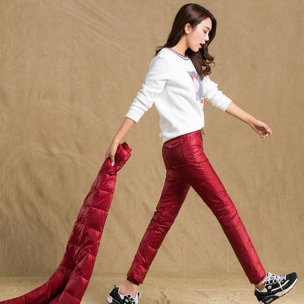 women's pants & capris winter thickening slim down trousers high waist casual was thin large size solid color warm jq107, Black;white
women's pants & capris winter thickening slim down trousers high waist casual was thin large size solid color warm jq107, Black;white