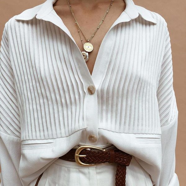 women's polos patchwork solid shirt for women lapel long sleeve female fashionable clothing spring style white casual blouse 
women's polos patchwork solid shirt for women lapel long sleeve female fashionable clothing spring style white casual blouse