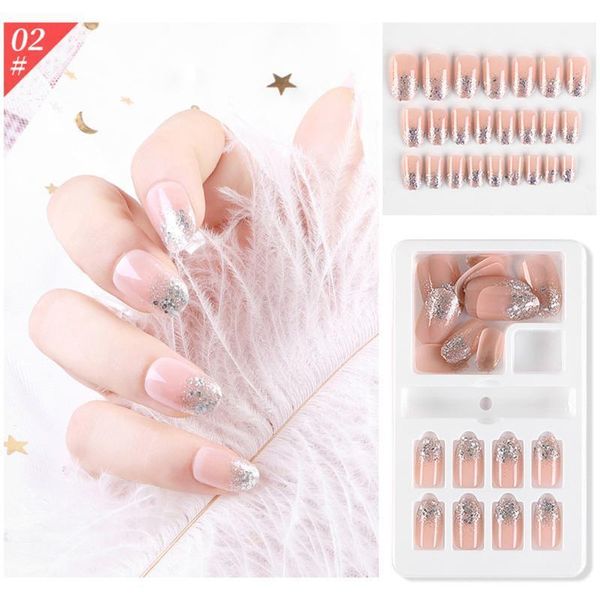 24pcs false nail wearable full cover press on fake extension artificial tip patch decorative decals stickers for manicure1
24pcs false nail wearable full cover press on fake extension artificial tip patch decorative decals stickers for manicure1