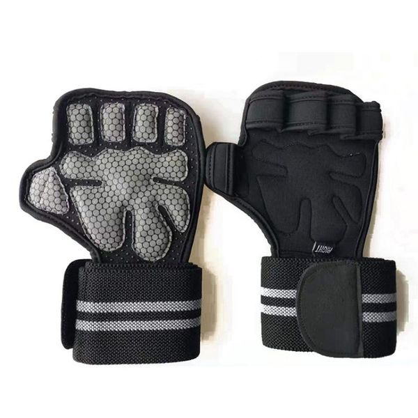 sports gloves 1 pair weight lifting training women men fitness body building gymnastics grips gym hand palm protector, Black
sports gloves 1 pair weight lifting training women men fitness body building gymnastics grips gym hand palm protector, Black