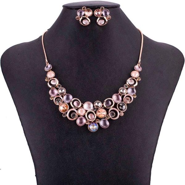 earrings & necklace ms1505062 fashion jewelry sets rosegold color choker set lead&nickle crystal charms pendant, Silver
earrings & necklace ms1505062 fashion jewelry sets rosegold color choker set lead&nickle crystal charms pendant, Silver
