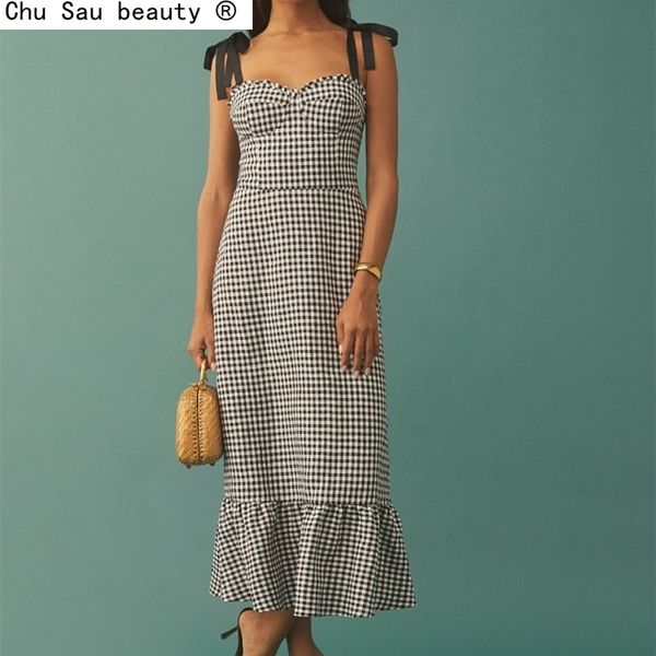 ribbon lace-up edible tree fungus ruffle long skirt summer black white plaid print sleeveless dress female chic 210508, Black;gray
ribbon lace-up edible tree fungus ruffle long skirt summer black white plaid print sleeveless dress female chic 210508, Black;gray
