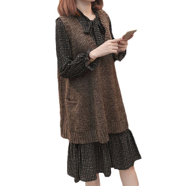 dress solid color with decote in v malha female spring autumn big single size casual shirt collection lq652 cxb3, Black;gray
dress solid color with decote in v malha female spring autumn big single size casual shirt collection lq652 cxb3, Black;gray