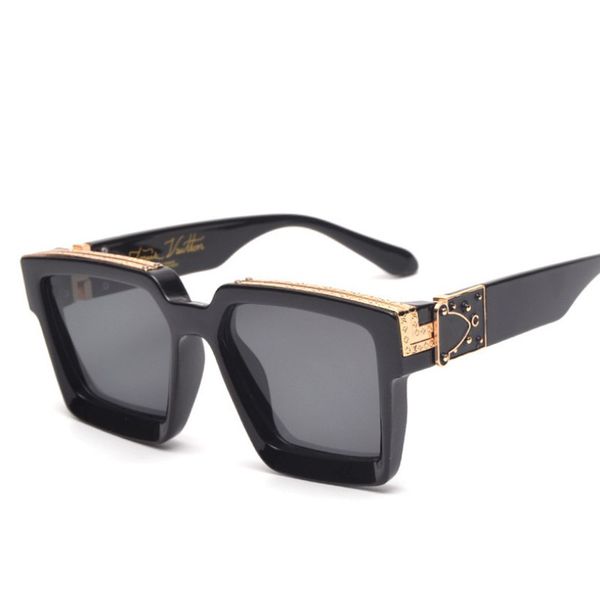 New millionaires Sunglasses men's square large frame personalized sunglasses metal trim, White;black
New millionaires Sunglasses men's square large frame personalized sunglasses metal trim, White;black