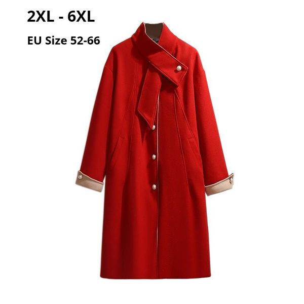 plus size outerwear & coats 2021 autumn winter coat 6xl 5xl 4xl 3xl 2xl long sleeves women woolen and jackests feminino a-line overcoat, Black
plus size outerwear & coats 2021 autumn winter coat 6xl 5xl 4xl 3xl 2xl long sleeves women woolen and jackests feminino a-line overcoat, Black
