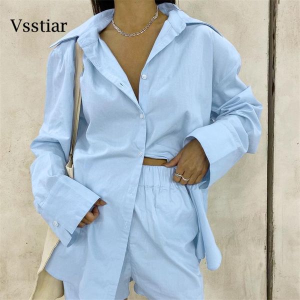 women's tracksuits vsstiar autumn long sleeve blouse casual 2 two piece shorts sets women button up tracksuit collar mini fashion suit, Gray
women's tracksuits vsstiar autumn long sleeve blouse casual 2 two piece shorts sets women button up tracksuit collar mini fashion suit, Gray