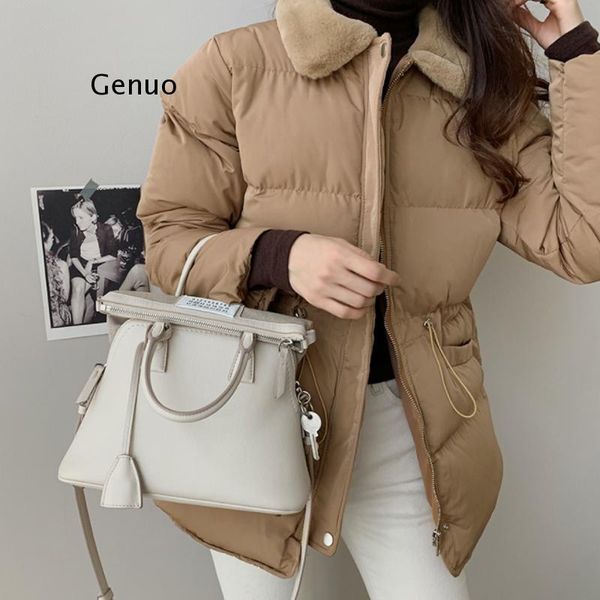 winter coat women formal fur collar loose casual solid bread clothes warm cotton padded jacket outwear parkas women's down, Black
winter coat women formal fur collar loose casual solid bread clothes warm cotton padded jacket outwear parkas women's down, Black