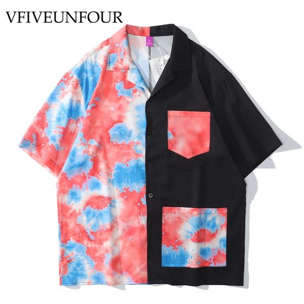 hip hop vintage tie dye digital print color block patchwork beach aloha hawaiian shirts summer short sleeve shirt men's casual, White;black
hip hop vintage tie dye digital print color block patchwork beach aloha hawaiian shirts summer short sleeve shirt men's casual, White;black