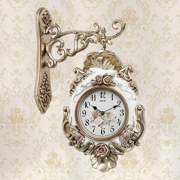 wall clocks art european double-sided creative clock modern design big mute silent living room garden retro decoration 4c276
wall clocks art european double-sided creative clock modern design big mute silent living room garden retro decoration 4c276