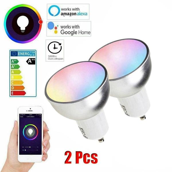2pcs gu10 wifi smart led bulb rgbw 5w lamps tuya/smart life app remote control dimmable bombillas work with alexa/google home/if home
2pcs gu10 wifi smart led bulb rgbw 5w lamps tuya/smart life app remote control dimmable bombillas work with alexa/google home/if home