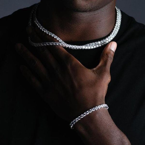 earrings & necklace hip hop iced out bling 5a cubic zircon 3mm cz tennis chain women boy classic single row stone bracelet jewelry sets, Silver
earrings & necklace hip hop iced out bling 5a cubic zircon 3mm cz tennis chain women boy classic single row stone bracelet jewelry sets, Silver