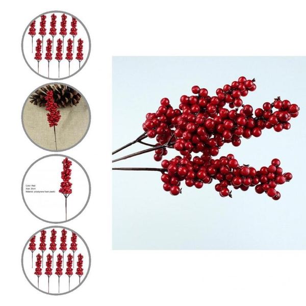 decorative flowers & wreaths 10pcs xmas tree berries glossy christmas imitative red berry stems crafts for party branches
decorative flowers & wreaths 10pcs xmas tree berries glossy christmas imitative red berry stems crafts for party branches