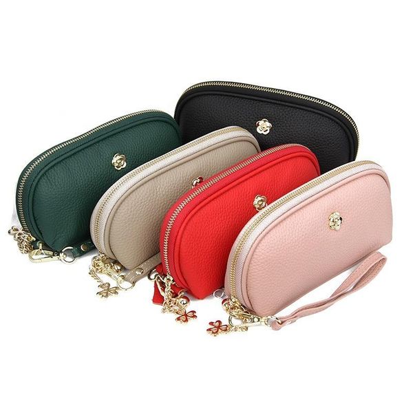 wallets layer cowhide ladies clutch bag leather lychee pattern long zipper wallet shell dumpling street personality phone, Red;black
wallets layer cowhide ladies clutch bag leather lychee pattern long zipper wallet shell dumpling street personality phone, Red;black