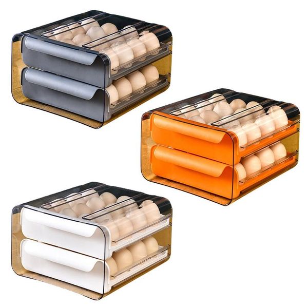 storage bottles & jars double-layer 32 grid refrigerator egg holder box savers space tray container rack organizer household
storage bottles & jars double-layer 32 grid refrigerator egg holder box savers space tray container rack organizer household