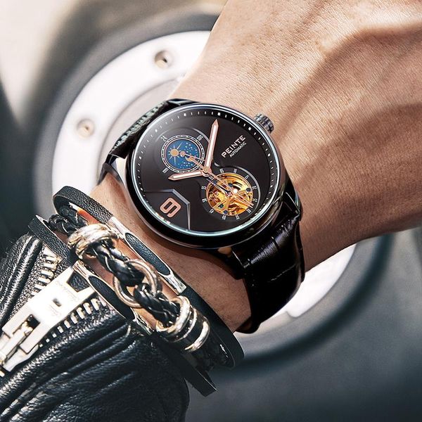wristwatches peinte 2021 automatic watch fashion hollow tourbillon mechanical men's luxury business, Slivery;brown
wristwatches peinte 2021 automatic watch fashion hollow tourbillon mechanical men's luxury business, Slivery;brown