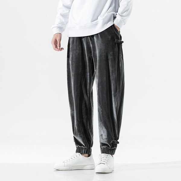 men's pants men velvet long jogger autumn loose solid velour trousers sweatpant male drawstring casual streetwear sport pant man, Black
men's pants men velvet long jogger autumn loose solid velour trousers sweatpant male drawstring casual streetwear sport pant man, Black