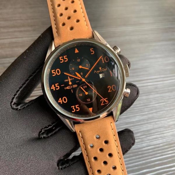 wristwatches men wristwatch automatic mechanical stainless steel black white orange number leather watch glass back date, Slivery;brown
wristwatches men wristwatch automatic mechanical stainless steel black white orange number leather watch glass back date, Slivery;brown