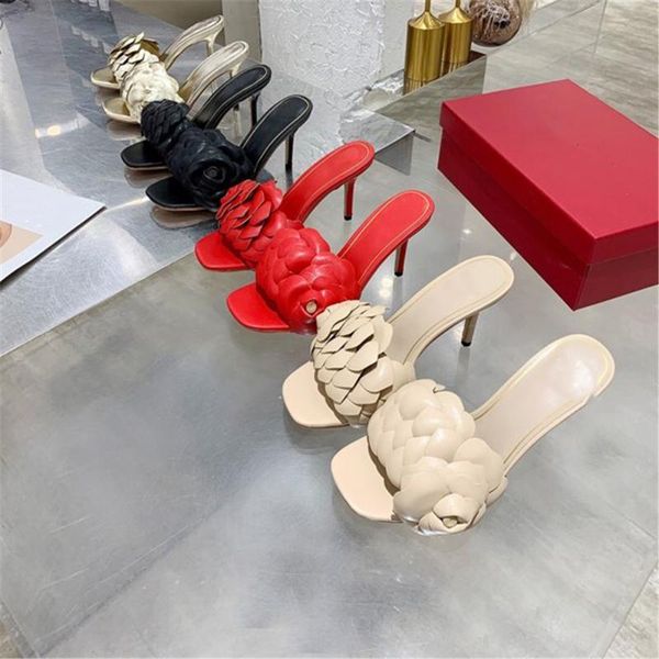 slippers happyone 2021 summer women's high-heeled fashion big flowers luxury leather, Black
slippers happyone 2021 summer women's high-heeled fashion big flowers luxury leather, Black