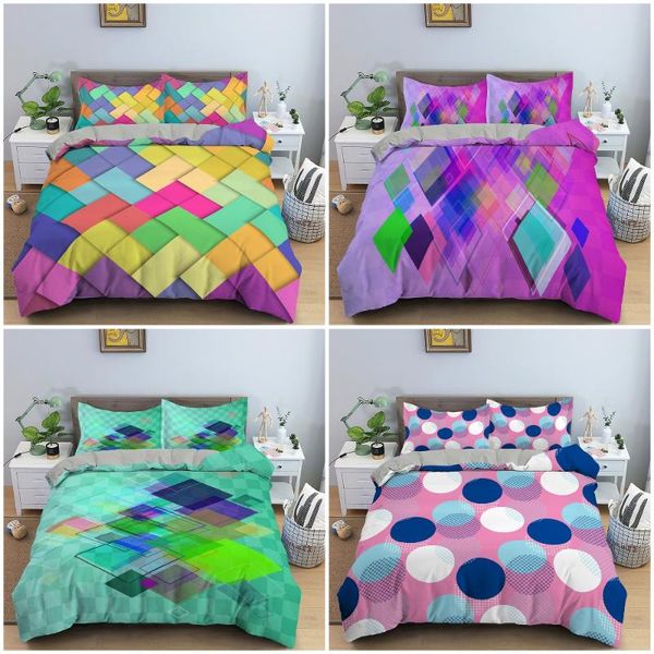 colored geometric pattern bedding set luxury duvet cover sets single twin king size bedclothes with pillowcase home decor 2/3pcs
colored geometric pattern bedding set luxury duvet cover sets single twin king size bedclothes with pillowcase home decor 2/3pcs