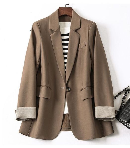 spring korean women's blazer jacket slim long-sleeved elegant outwear plus size 4xl autumn female casual suit coats suits & blazers, White;black
spring korean women's blazer jacket slim long-sleeved elegant outwear plus size 4xl autumn female casual suit coats suits & blazers, White;black