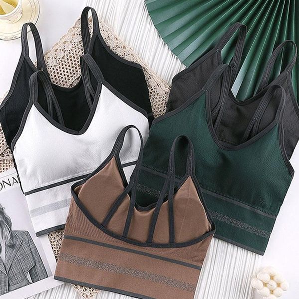 women trendy sport bras colorful beauty back vest gathered ladies fashion 1pc underwear padded breathable soft crop camisoles & tanks, Black;white
women trendy sport bras colorful beauty back vest gathered ladies fashion 1pc underwear padded breathable soft crop camisoles & tanks, Black;white