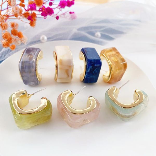 hoop & huggie 925s simple 2021 colorful transparent resin geometric earrings gold metal for woman girls party travel jewelry, Golden;silver
hoop & huggie 925s simple 2021 colorful transparent resin geometric earrings gold metal for woman girls party travel jewelry, Golden;silver