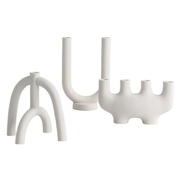 Nordic Creative Ceramic Candestick White Cande Hoders Water Pipe Modern iving Room Cande Stand Home Ornament Gift FC455
Nordic Creative Ceramic Candestick White Cande Hoders Water Pipe Modern iving Room Cande Stand Home Ornament Gift FC455
