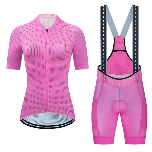 cesanti 2021 summer women cycling jersey and bib shorts sets gel pad cool silky bike clothes with rubber non-slip pockets racing, Black;blue
cesanti 2021 summer women cycling jersey and bib shorts sets gel pad cool silky bike clothes with rubber non-slip pockets racing, Black;blue