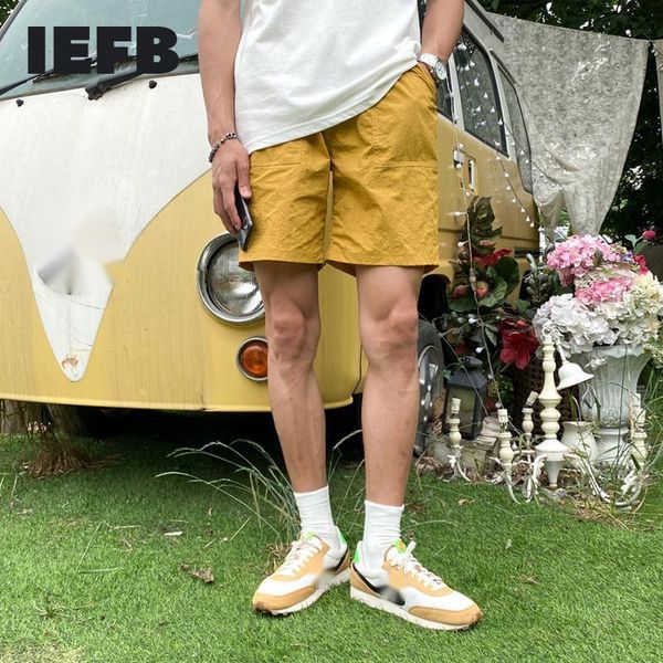iefb men's sports casual shorts korean trend loose summer thin yellow beach shorts elastic waist clothing male 9y7665 210524, White;black
iefb men's sports casual shorts korean trend loose summer thin yellow beach shorts elastic waist clothing male 9y7665 210524, White;black