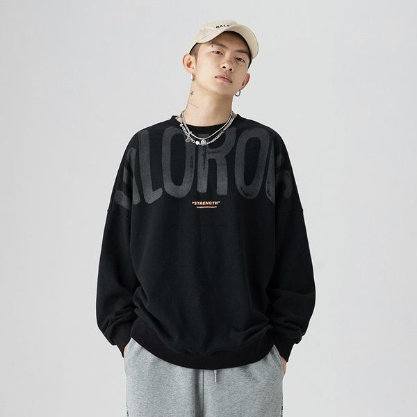 men's sweaters loose letter printing fashion all-match round neck sweater 2021 autumn korean hip-hop tide brand, White;black
men's sweaters loose letter printing fashion all-match round neck sweater 2021 autumn korean hip-hop tide brand, White;black